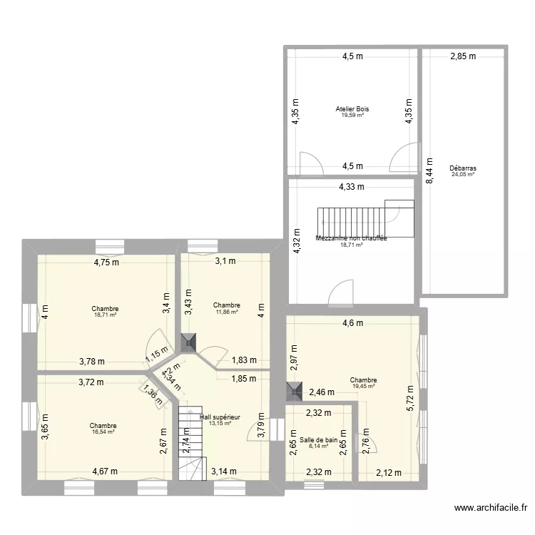 1er &eacute;tage. Plan de 