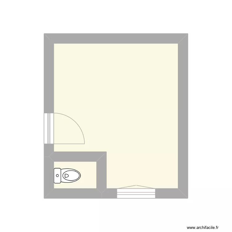 MURAT Bernadette &eacute;tat initial. Plan de 2  et 12 m²