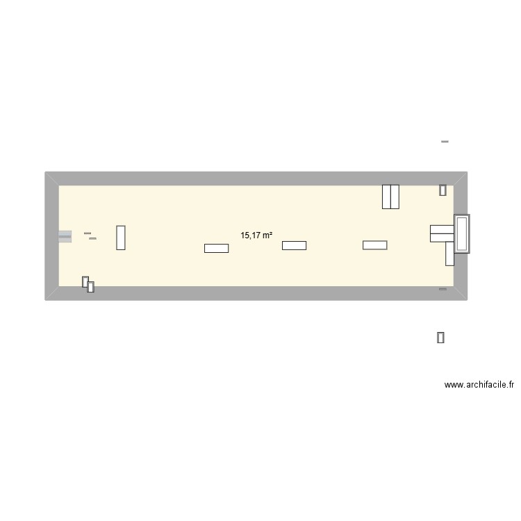 mahamadou. Plan de 1 pièce et 15 m2