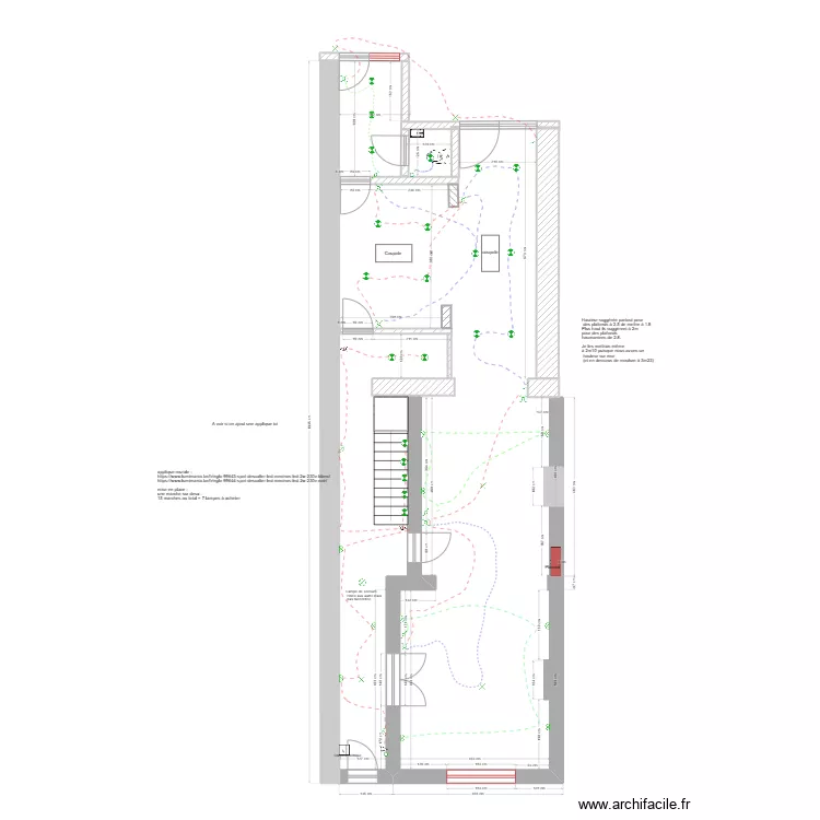 rez de chausse &eacute;clairage _lampes_Adri. Plan de 