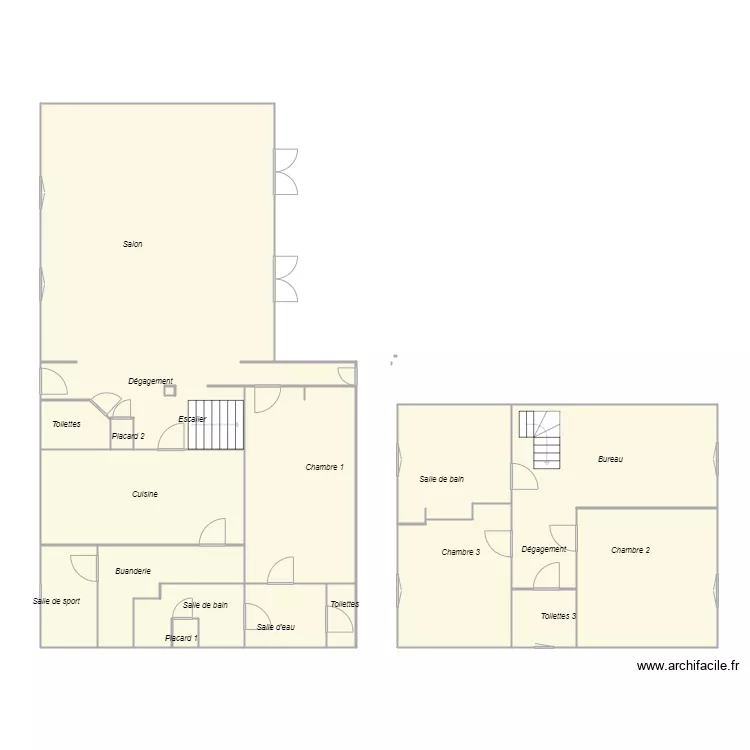 Croquis PUJO. Plan de 