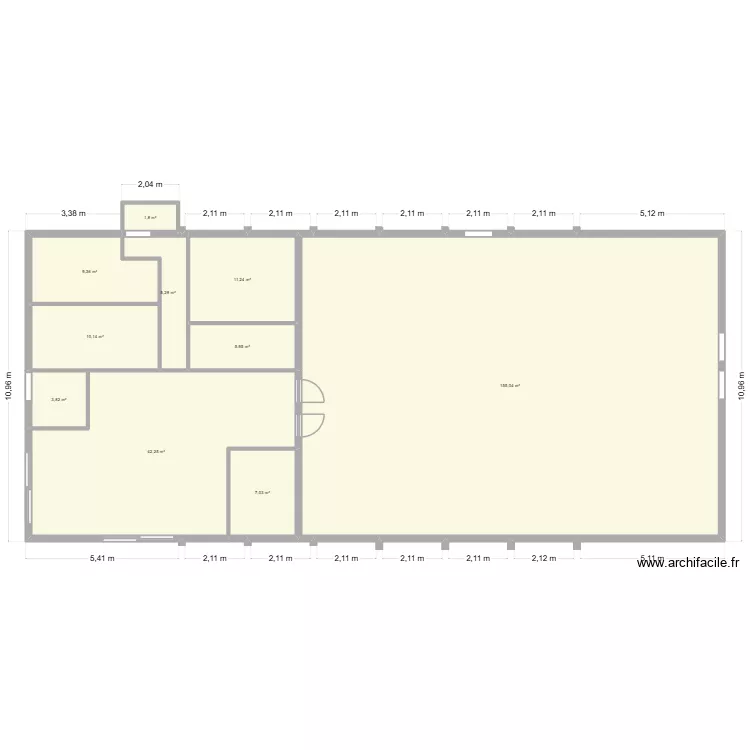 maisonV3. Plan de 10 pièces et 252 m²