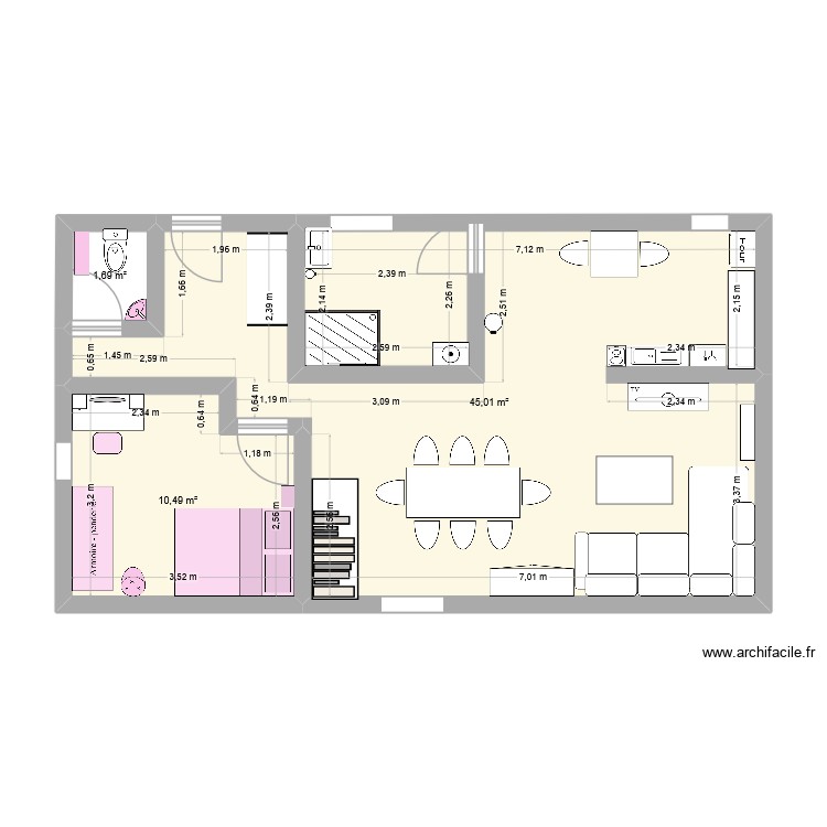 Enora appart. Plan de 0 pièce et 0 m2