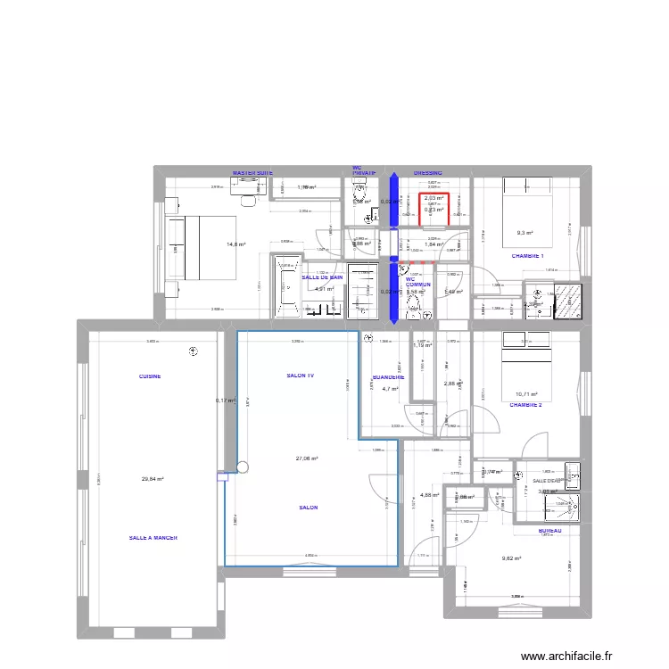 derni&egrave;re BasCla. Plan de 