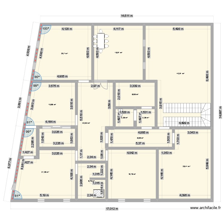 local 01. Plan de 0 pièce et 0 m2