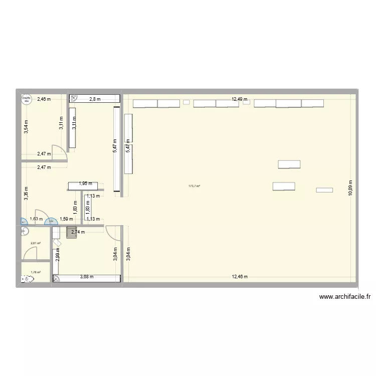 plan du magasin. Plan de 3 et 178 m² plan du magasin. Plan de 3 et 178 m²