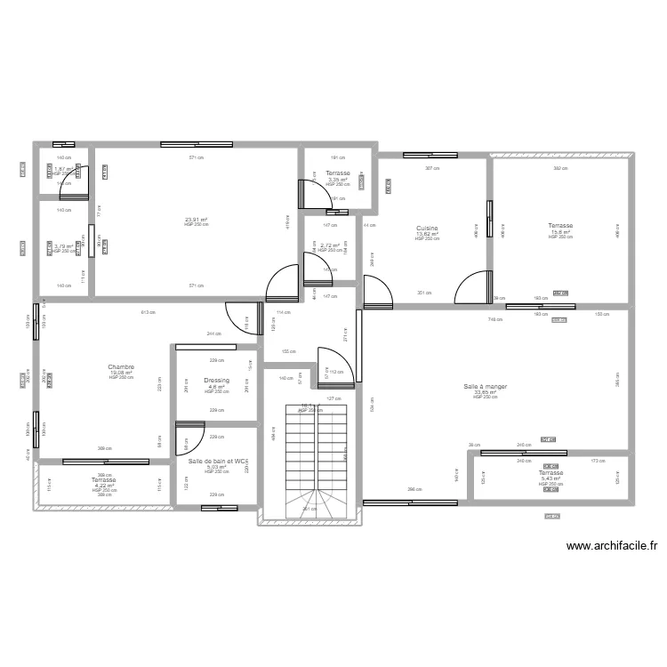 PLAN ETAGE 1 R+3. Plan de 