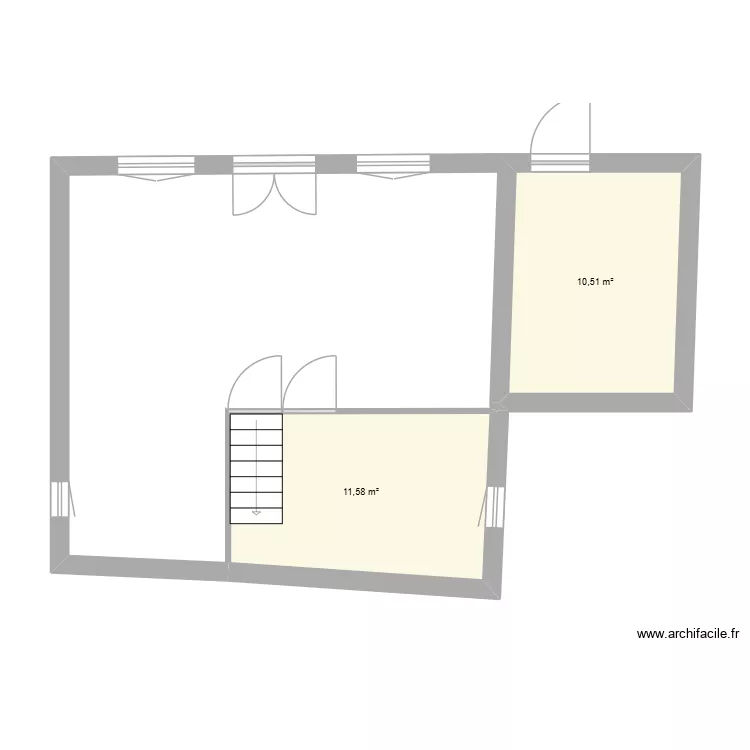 MAISON NOLHAC. Plan de 2  et 22 m²