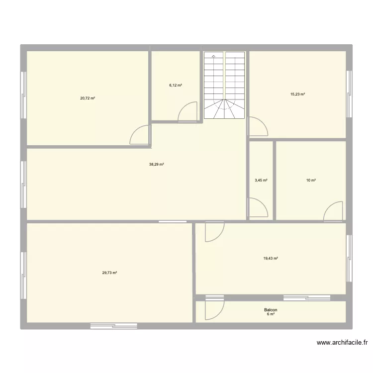Plan maison repens&eacute;. Plan de 9  et 149 m²
