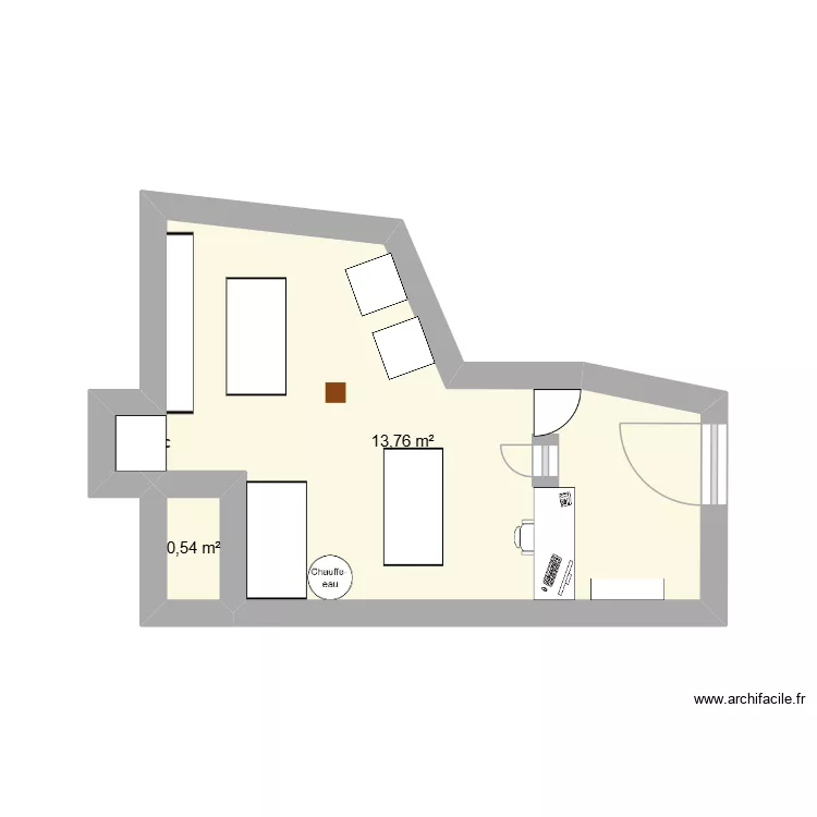 MAP. Plan de 2  et 14 m²