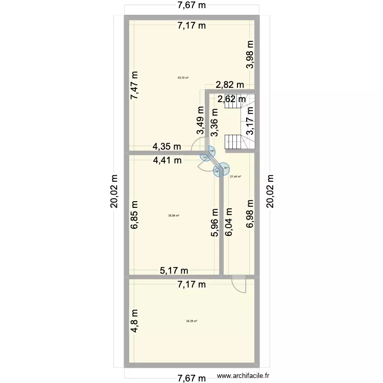 étage. Plan de 4 Pièces et 135 m² étage. Plan de 4 Pièces et 135 m²