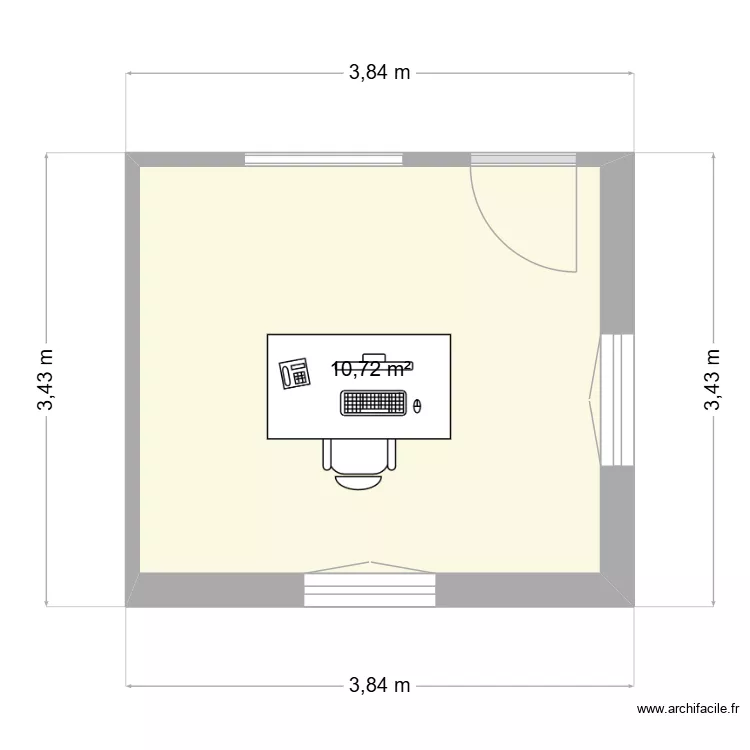 GMA. Plan de 1  et 11 m²