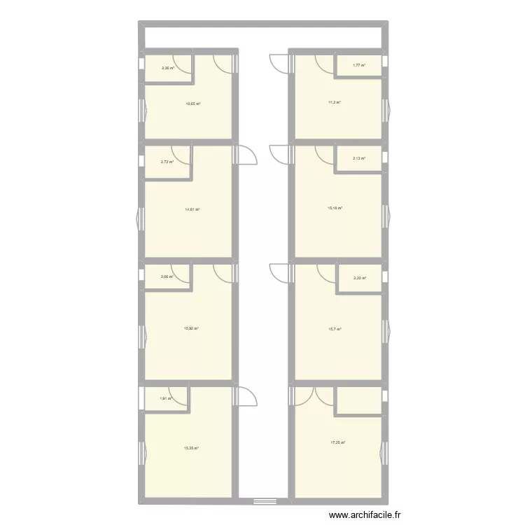 plan 1 er etage. Plan de 