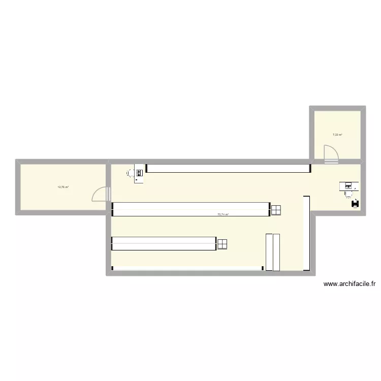 UNIXO. Plan de 3 et 96 m² UNIXO. Plan de 3 et 96 m²