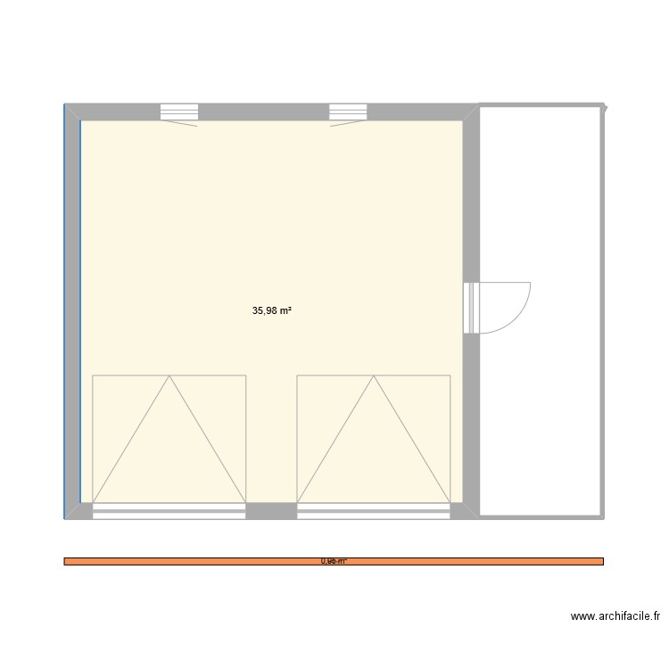 sico garage 8x6 sainte aulde. Plan de 0 pièce et 0 m2
