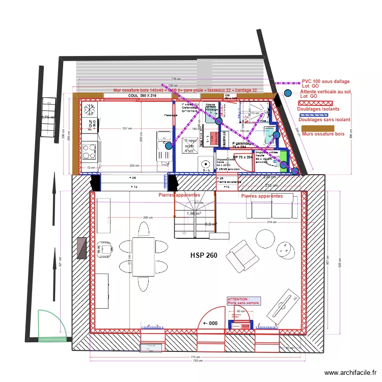 ROBERT Florence. Plan de 20  et 286 m²