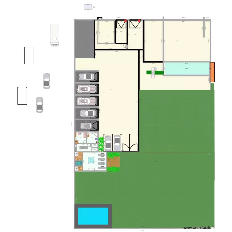 Forchies 2 Garage v3. Plan de 23 et 1923 m² Forchies 2 Garage v3. Plan de 23 et 1923 m²