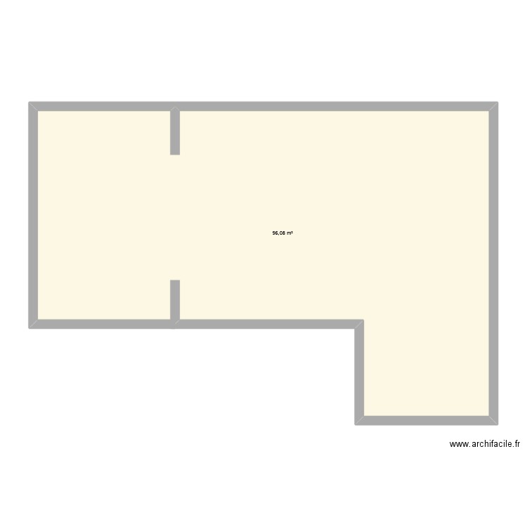 La Haye Fouassière. Plan de 1 pièce et 96 m2