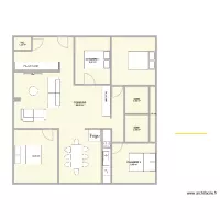 Plan 4 chambres 2sdb