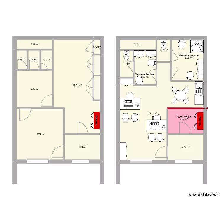 le chateau st andré de la roche. Plan de 17 et 91 m² le chateau st andré de la roche. Plan de 17 et 91 m²