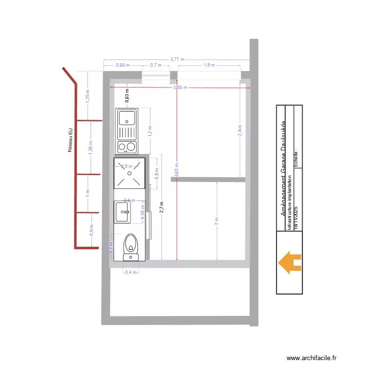 position Eau Assainissement. Plan de 