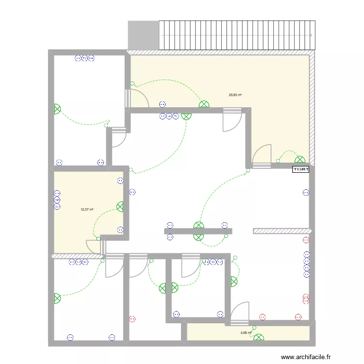 plan d'amenagement bft. Plan de 3  et 47 m²
