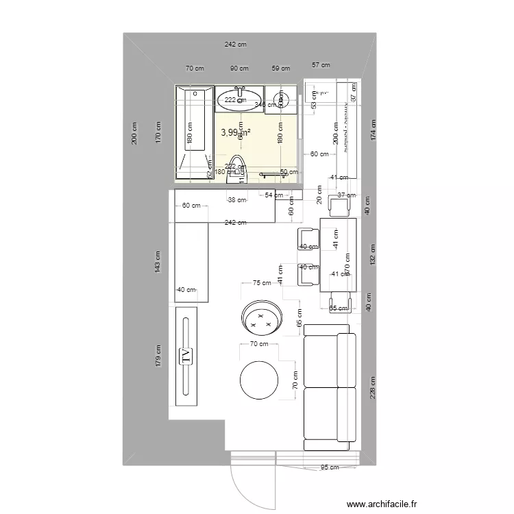 LOT 3.2 Saint Etienne de Tin&eacute;e.. Plan de 
