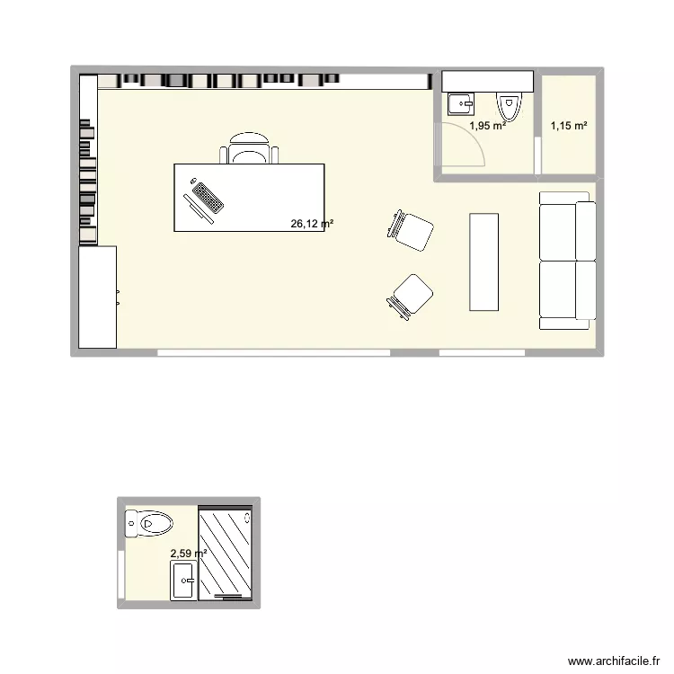 plan studio acacias electricite. Plan de 