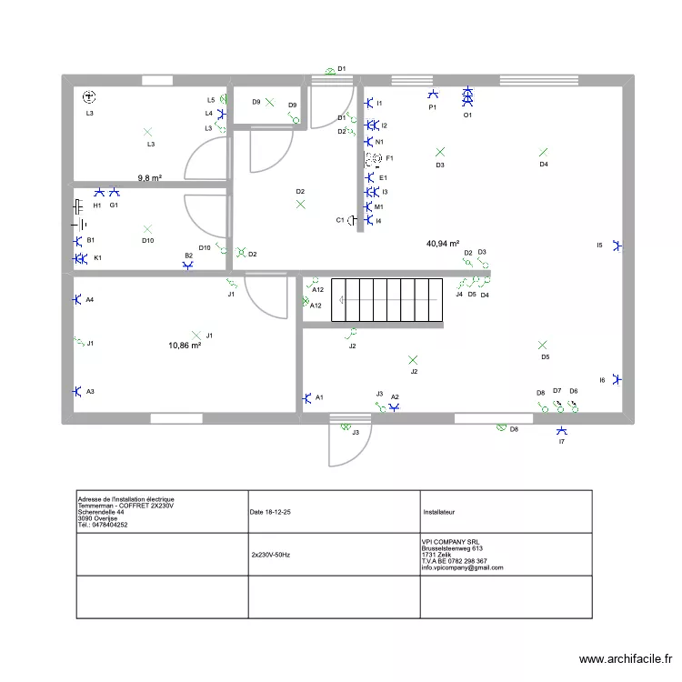 Оверейсе. Plan de 