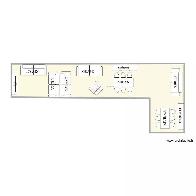 AVRANCHES 0 2026. Plan de 1  et 51 m²