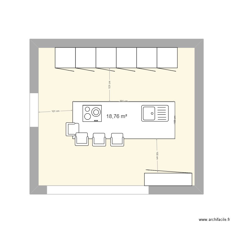 cuisine. Plan de 0 pièce et 0 m2
