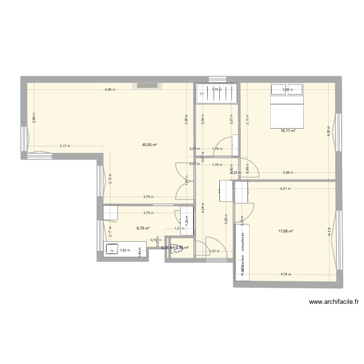 APPART JUJU ET ANTOINE. Plan de 0 pièce et 0 m2