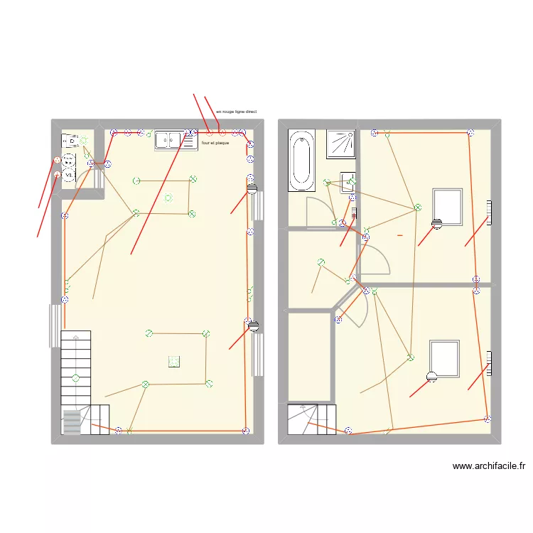 LULU reno. Plan de 6  et 86 m²