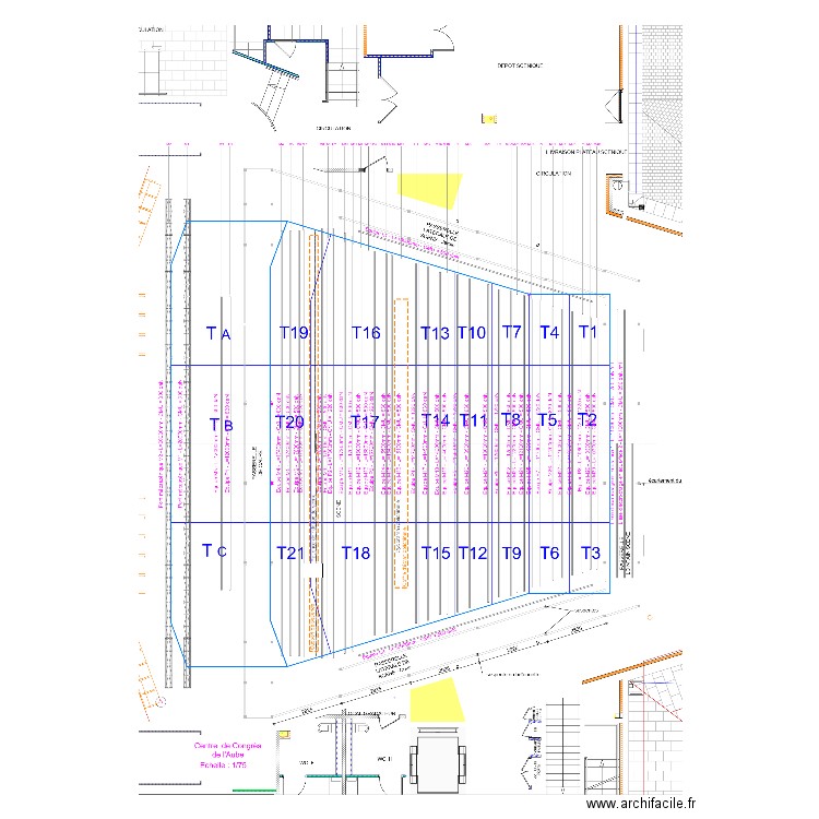 PLAN PALANS Auditorium. Plan de 0 pièce et 0 m2