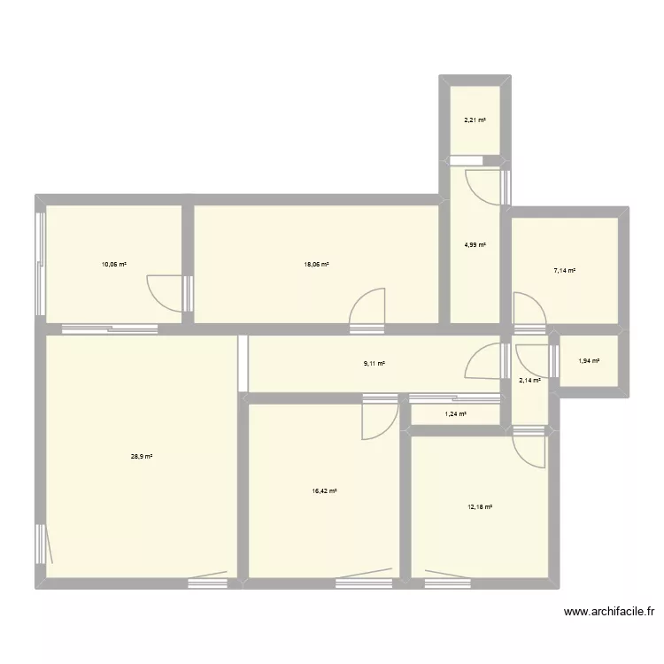 appartement hjn. Plan de 12 et 114 m² appartement hjn. Plan de 12 et 114 m²