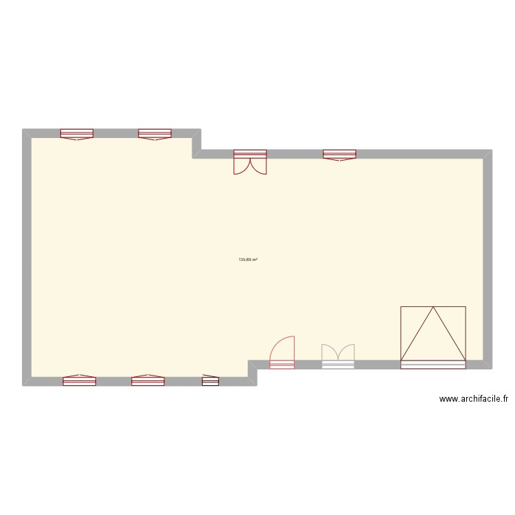LAVOIR14. Plan de 1 pièce et 136 m2