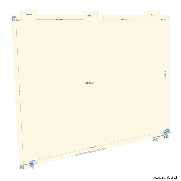 Alpes Judo Fontaine. Plan de 1 pièce et 168 m2