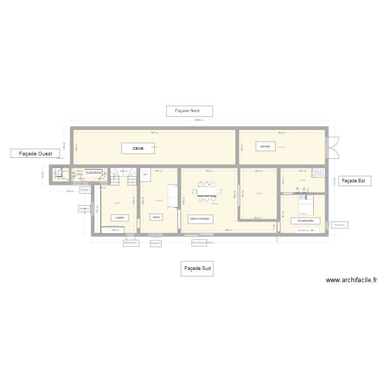 st romain rdc. Plan de 0 pièce et 0 m2