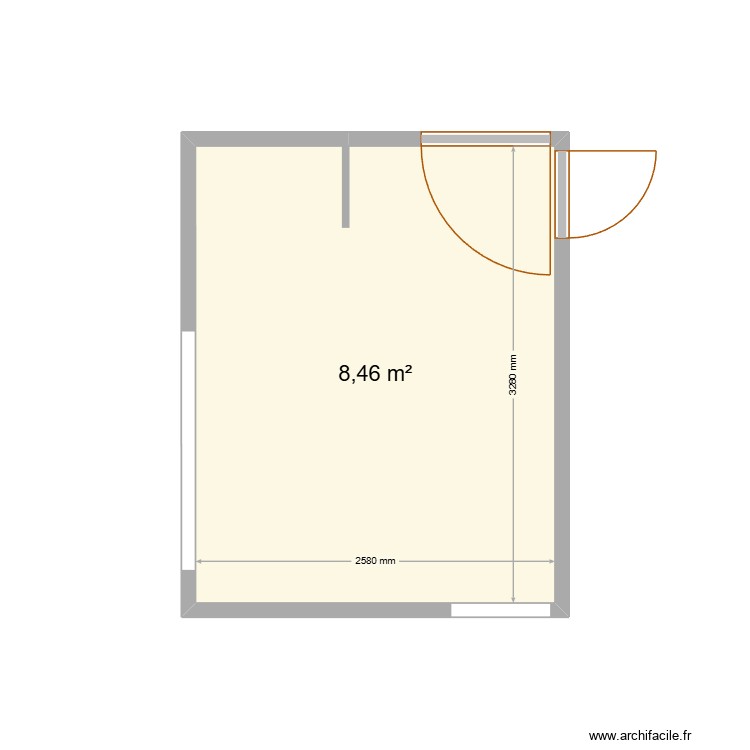 entr&eacute;e. Plan de 0 pièce et 0 m2