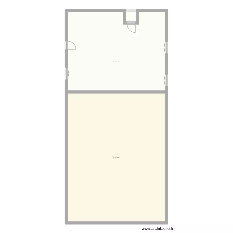 ur egian. Plan de 4  et 510 m²