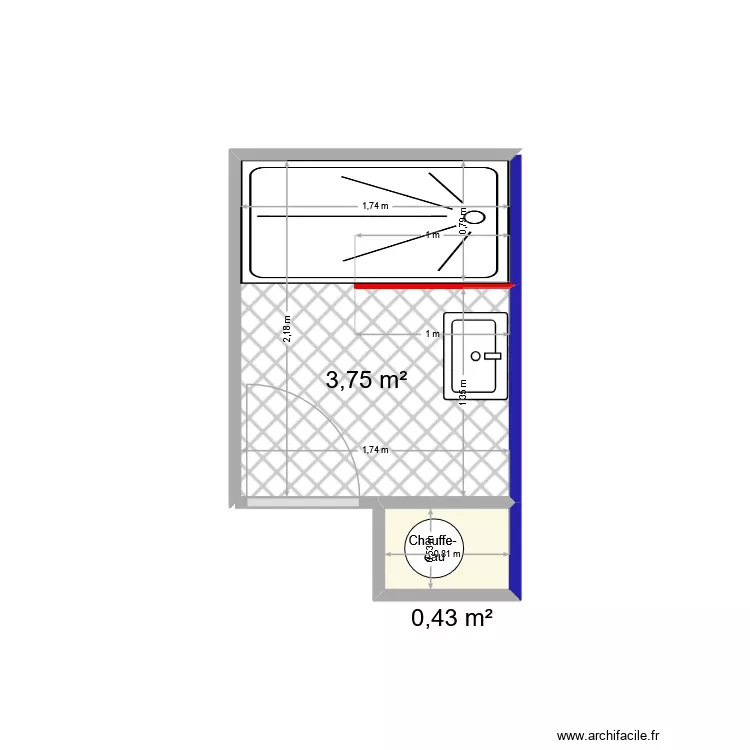 bouquet maryse. Plan de 2  et 4 m²