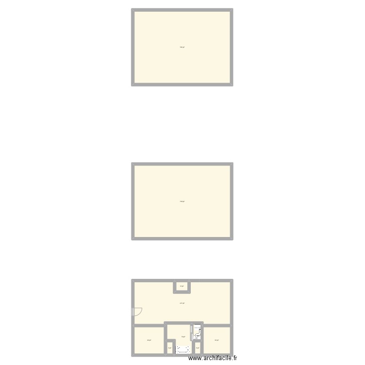 Maison 5. Plan de 9 pièces et 208 m2