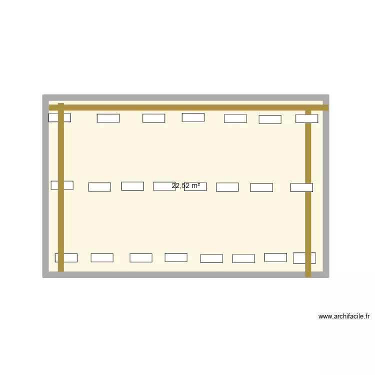 terasse parpaing. Plan de 