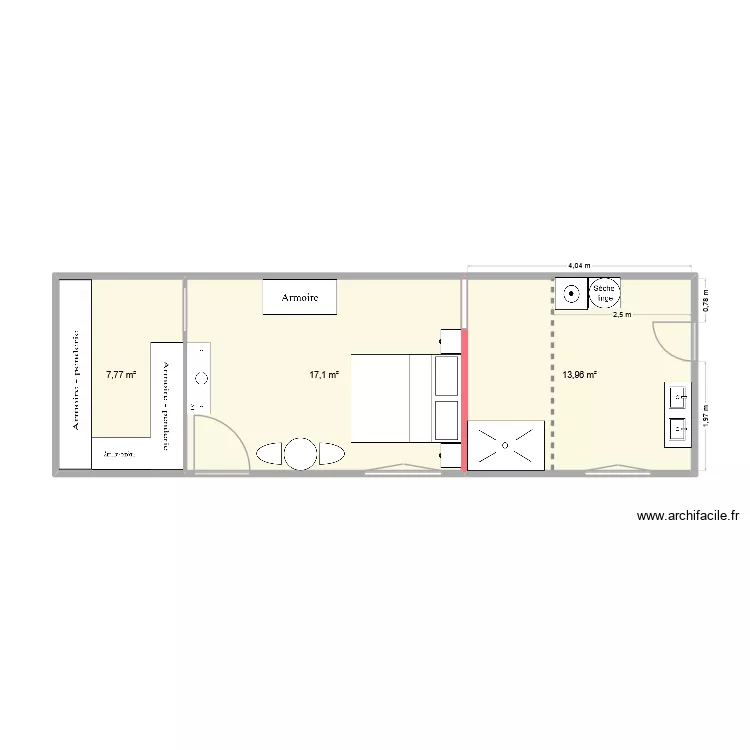 TRAVAUX DOMINIQUE 2. Plan de 3 et 39 m² TRAVAUX DOMINIQUE 2. Plan de 3 et 39 m²
