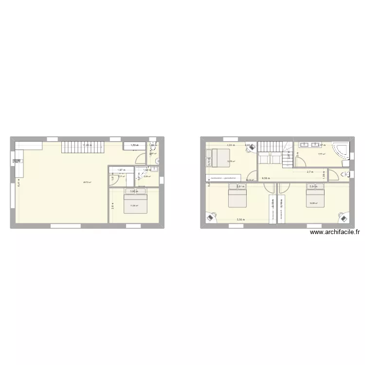 rdc étage madelaine duez. Plan de 10 et 174 m² rdc étage madelaine duez. Plan de 10 et 174 m²