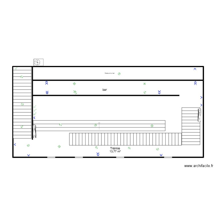 very Good. Plan de 2 pièces et 104 m2