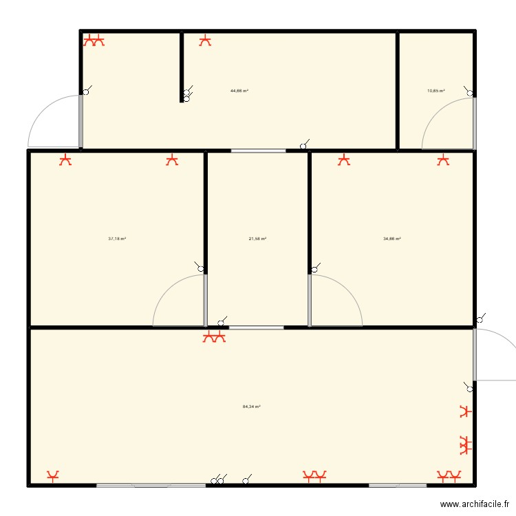 Chantier Paea Janine. Plan de 6 pièces et 233 m2