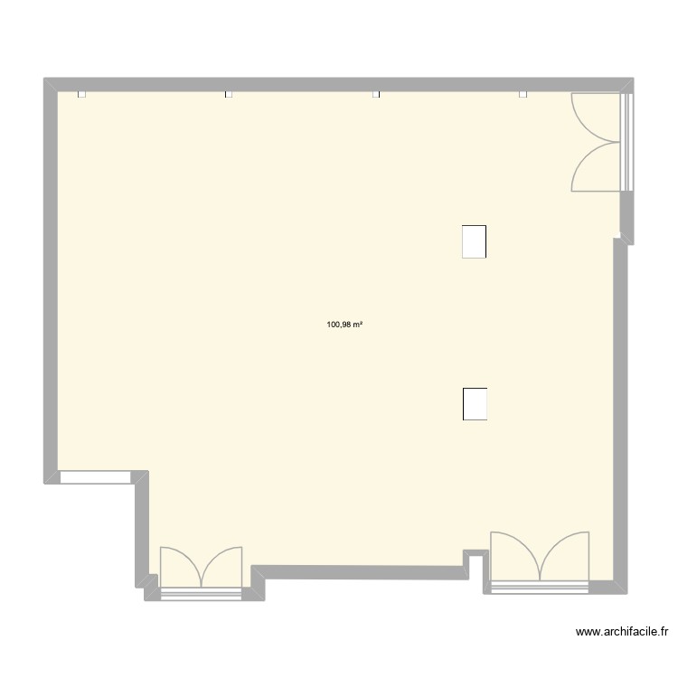 Cour aux arches. Plan de 0 pièce et 0 m2