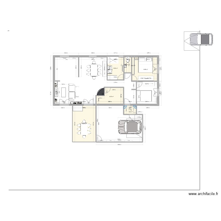 PLAN CHALET BERTA 2. Plan de 0 pièce et 0 m2