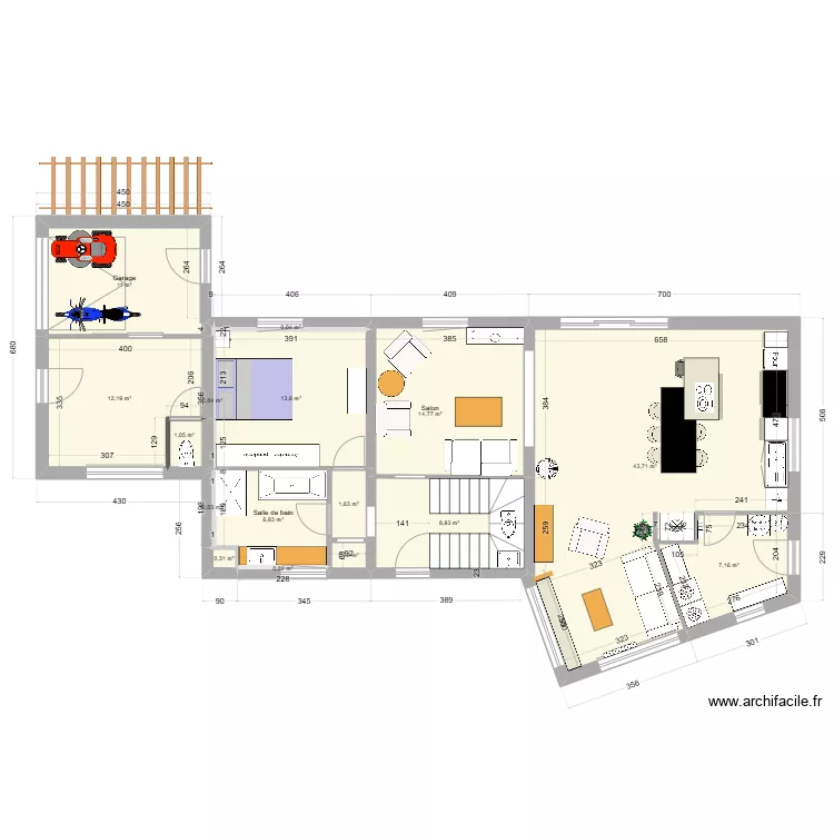 Troisgots plan Archi V4+cuisine+sb. Plan de 